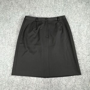 Talbots‎ Skirt Womens 8P Black Pencil Stretch Office Minimalist Classic Preppy